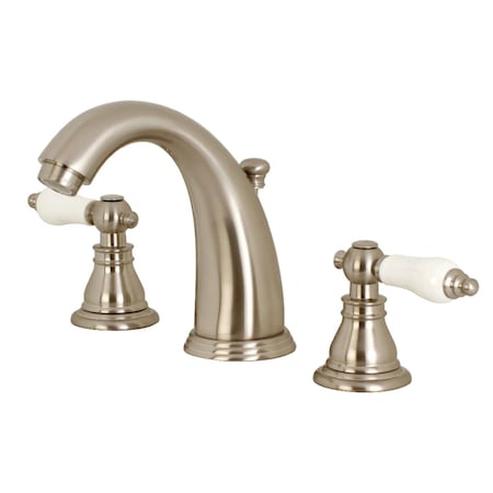 Kingston Brass KB988APL Widespread Bathroom Faucet, Brushed Nickel KB988APL